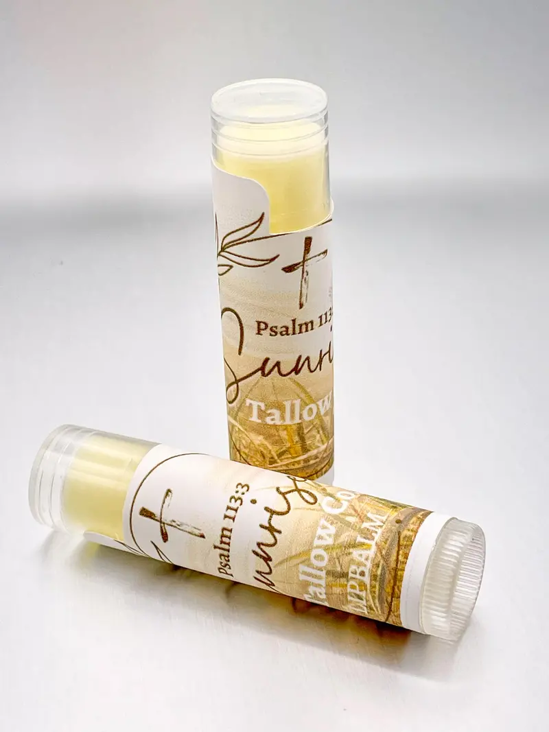 Sunrise Tallow Co. Unscented Pure Lip Balm