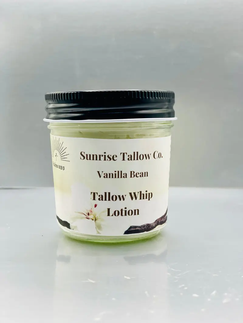 Sunrise Tallow Vanilla Bean Whipped Body Butter (3.5 oz)