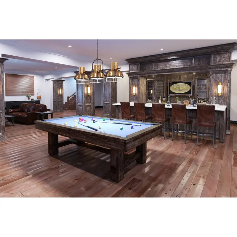 The Reno Outdoor Dining Table – Weathered Dark Chestnut Finish