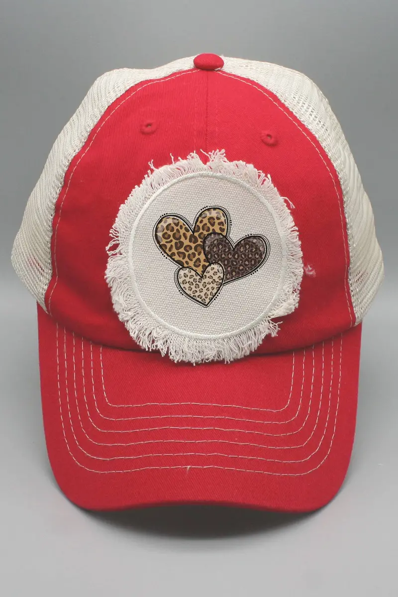 Three Leopard Hearts Valentine’s Day Raglan Tee
