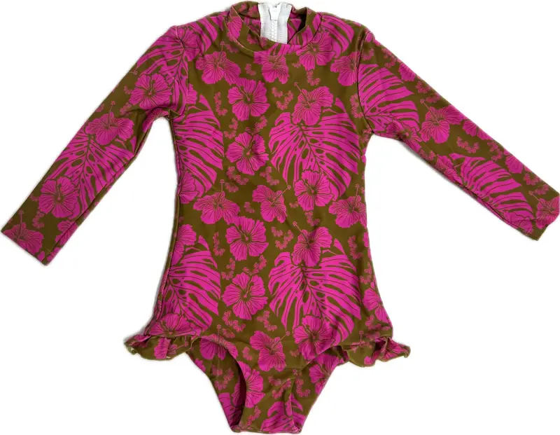 Tiare Keiki One-Piece Swimsuit – Garden Print