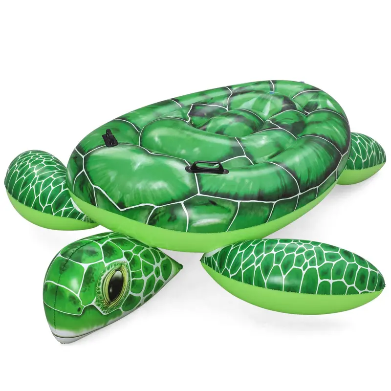 Tidal Turtle Inflatable Pool Float – Kid-Friendly Water Raft