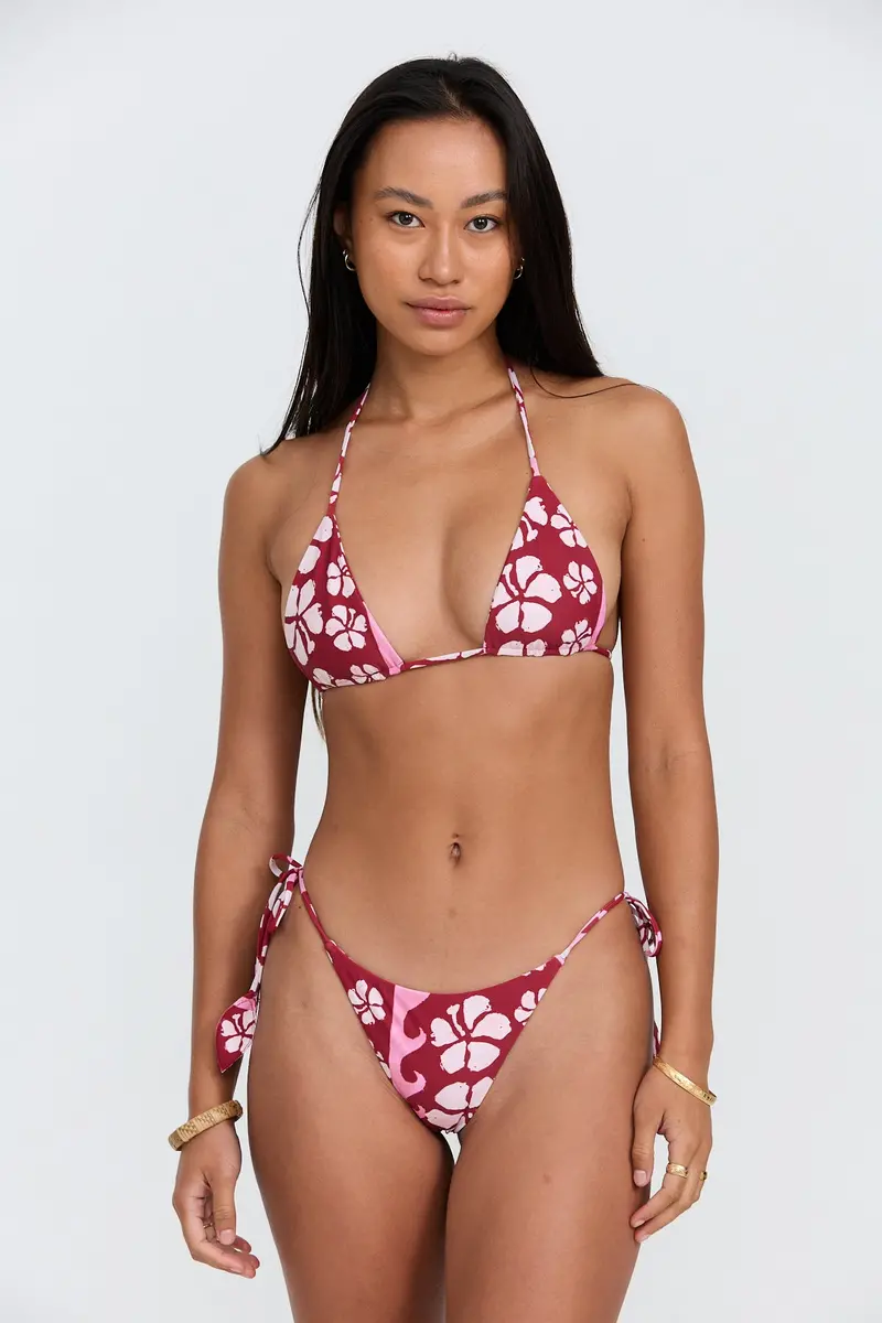 Tunnels High-Waisted Bottom in Papeete Palm