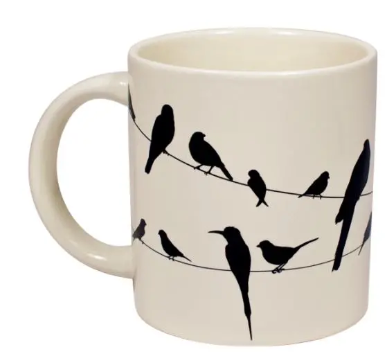 Unemployed Philosophers Guild Birds on a Wire Ceramic Mug
