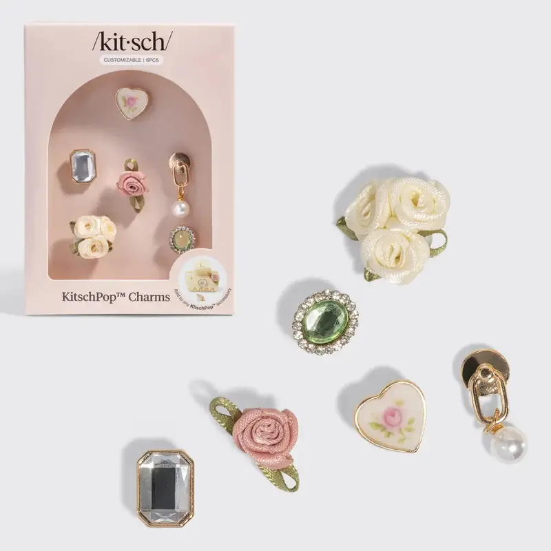 Vintage Ivory Charm Hair Accessory Set (6 pcs)