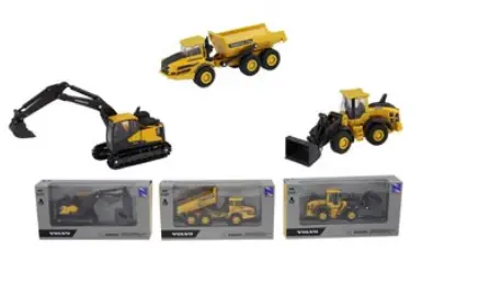 Volvo Heavy-Duty Construction Equipment Models – Assorted Scale Replicas