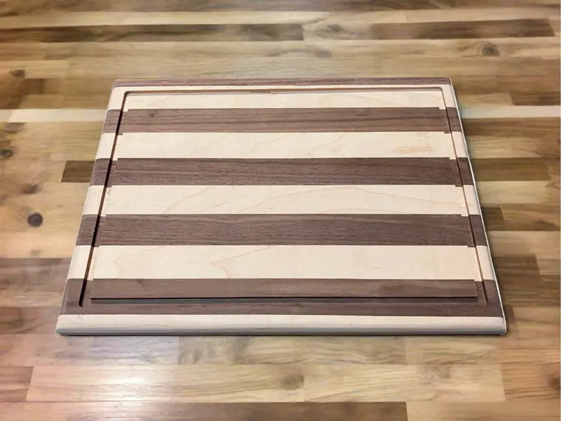 Walnut and Maple End-Grain Cutting Board – Modern Blend