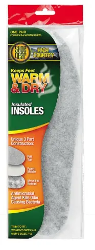 Warm & Dry Insulated Shoe Insoles – Shoe Gear Thermal Foot Support