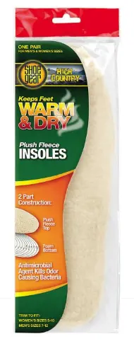 Warm & Dry Plush Fleece Insoles – Shoe Gear Cozy Liner Inserts