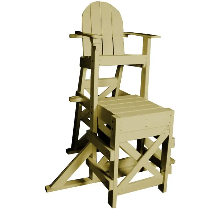 Water Safety Products Medium-Height Plastic Lifeguard Chair