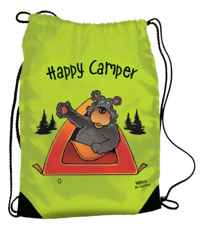 Wilcor Willie Bear Drawstring Camp Pack – Fun-Themed Carry Bag for Gear and Toys