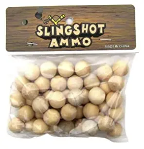 Wilcor Wooden Slingshot Ammo Set – Safe & Eco-Friendly Pellets