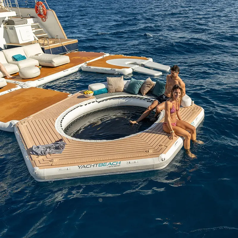 Yachtbeach Pavilion 4.10 Party Platform – 13.5-Foot Setup