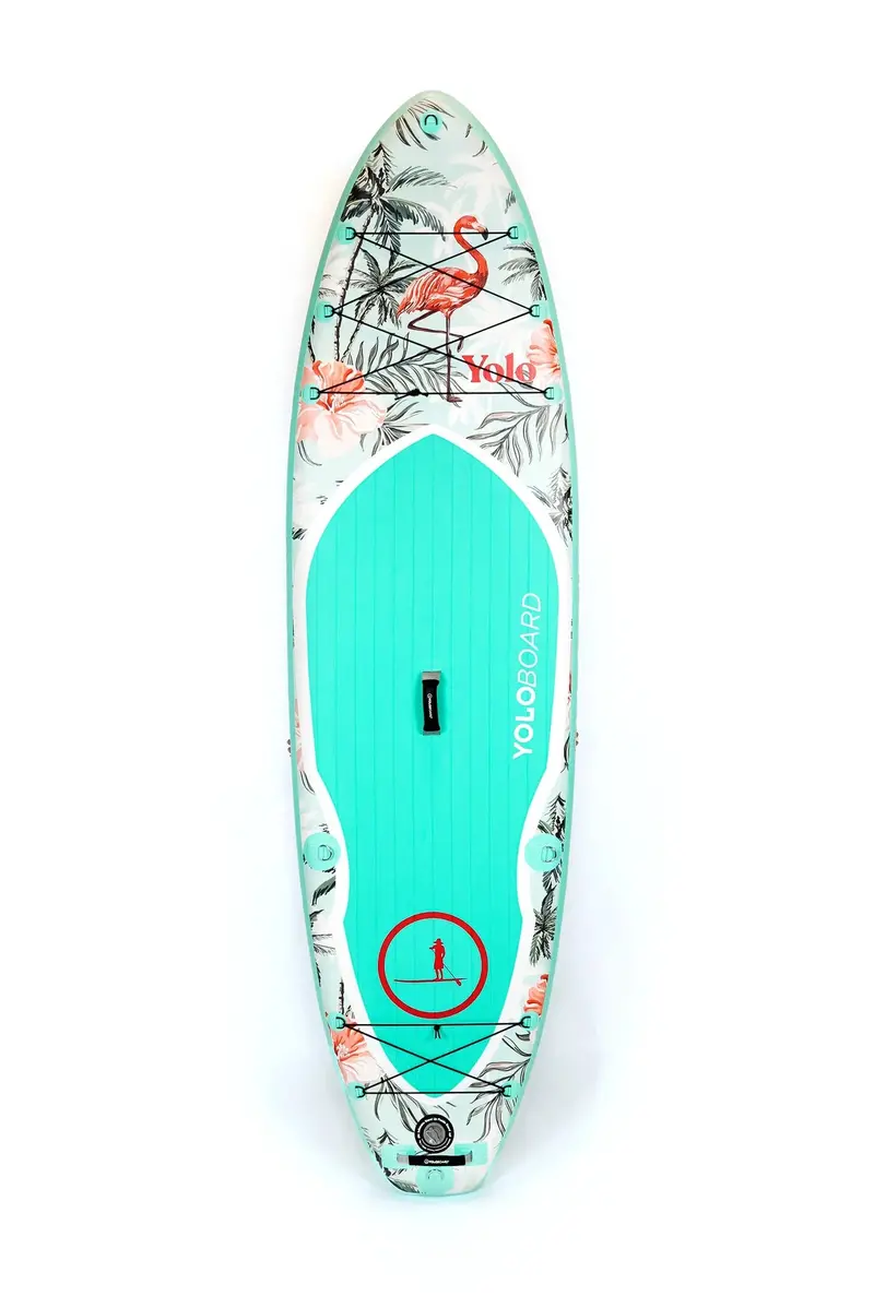 YOLO Flamingo 10’6″ Inflatable Stand-Up Paddle Board (iSUP)