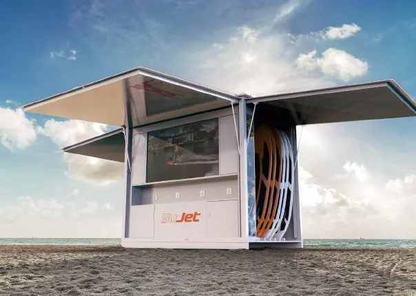 Yujet Surfer USA Rental Station – Turnkey Water Sports Equipment Rental Kiosk System