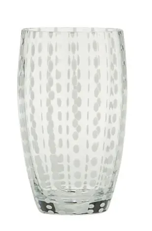 Zafferano Perle Beverage Carafe – Sleek Italian Glass Pitcher with Pour Spout